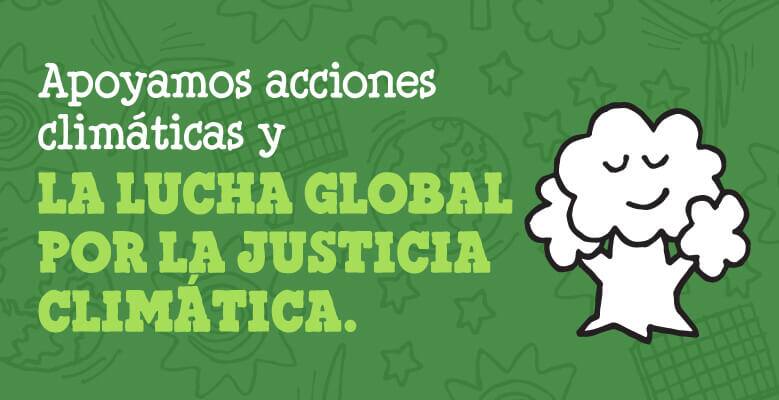 We support climate action and the global fight for climate justice
