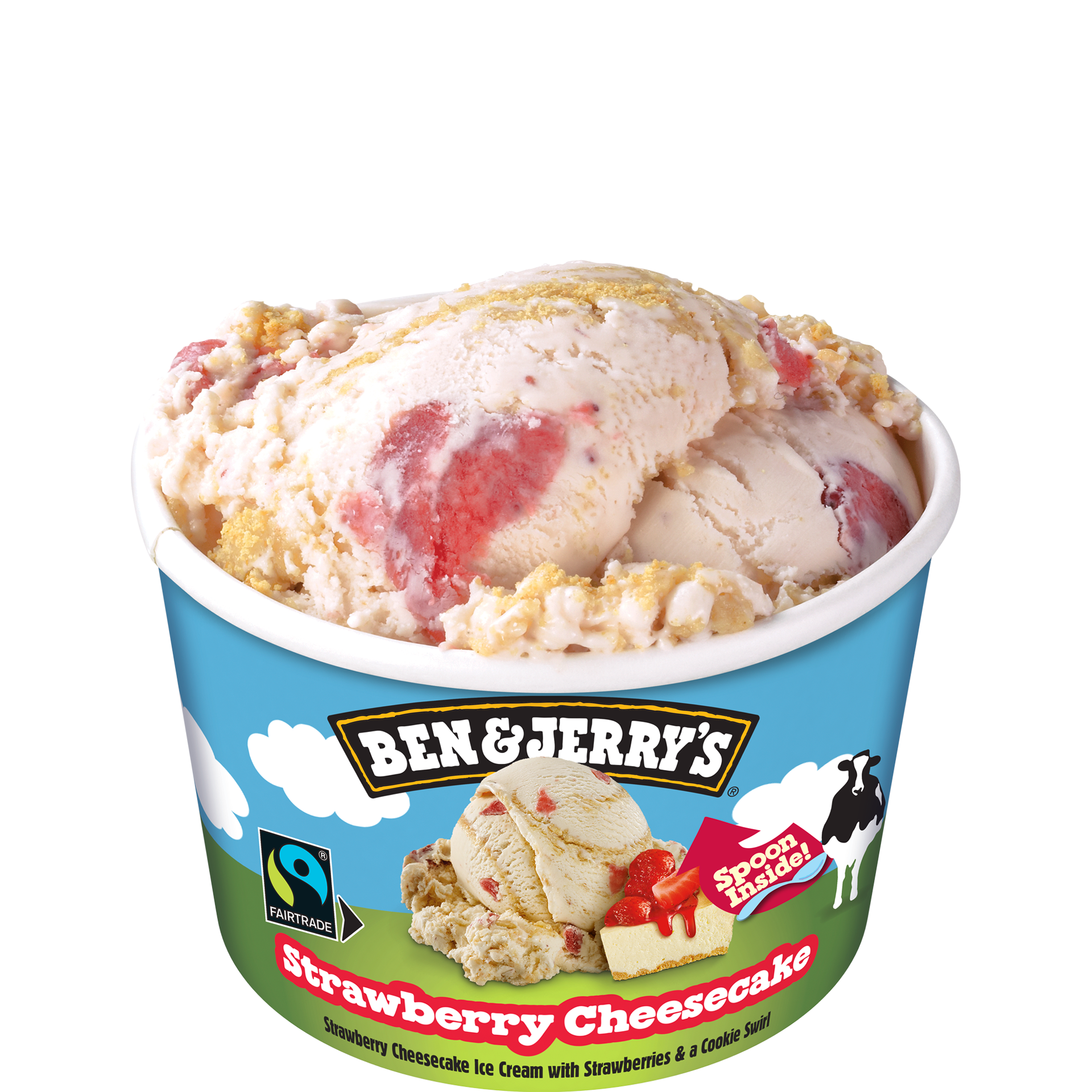 Strawberry Cheesecake Helado - Mini Cups