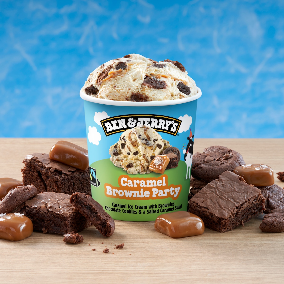 Caramel Brownie Party Helado - Pint 2 / 4
